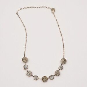 Icing Rhinestone Silver Tone Chain‎ Necklace Elegant Fashion Jewelry